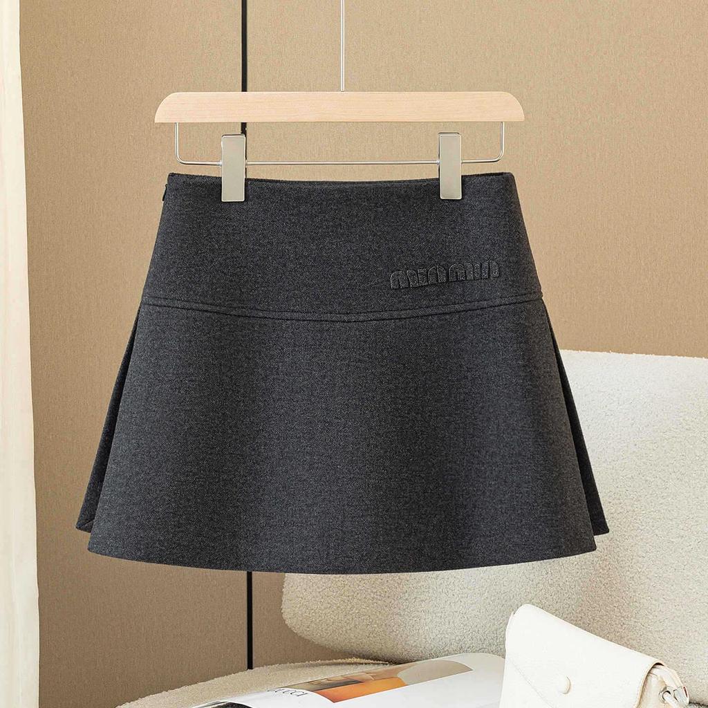 2025 Autumn/Winter High Waist Stretch Woolen Skirt Shorts for Adults