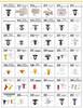 Universal Car Body Fasteners Clips: 146-Piece Set for Toyota & Mitsubishi