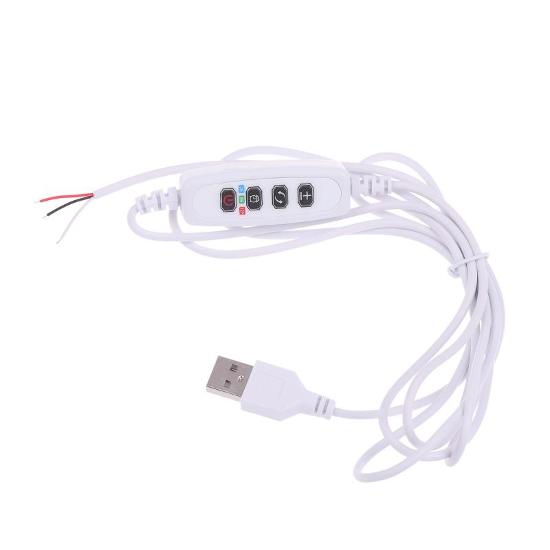 1/3/5Pcs Dc 5V Usb Clamp Plant Light Timing Control Cable Switch Line Plant Growth Light Live Broadcast Fill Light Control Wire