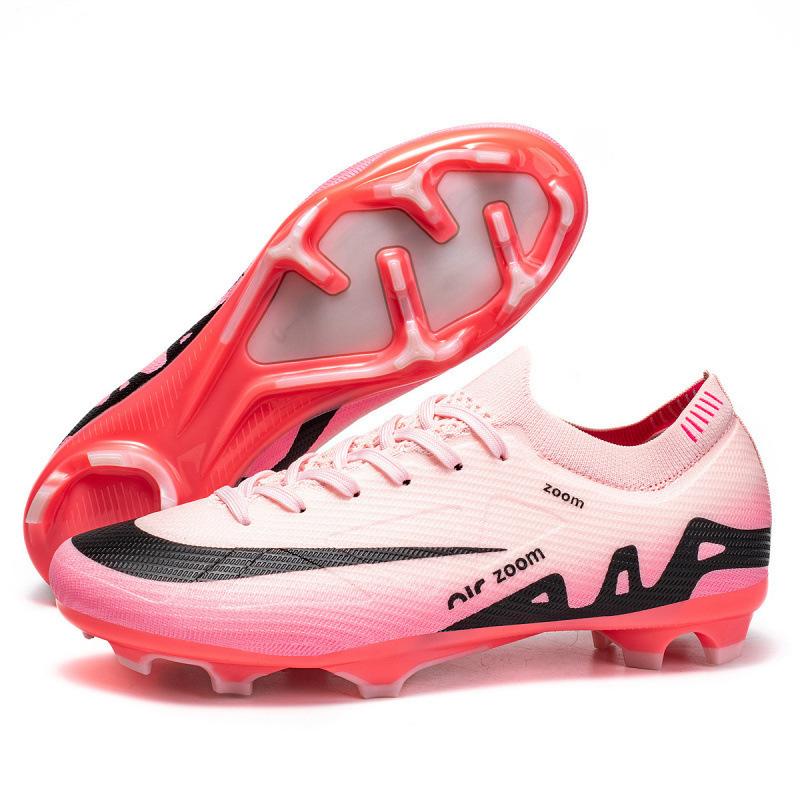 2025 new seamless fly-woven European Cup low-top football shoes, youth AG spike training sports shoes