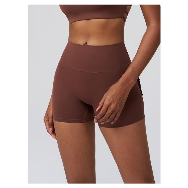 Women S Y2k Style High Waisted Butt Lifting Tight Yoga Shorts With Pockets