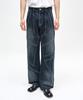 DECET Pached Rivet Wide Jeans Dcpt050Dbluea