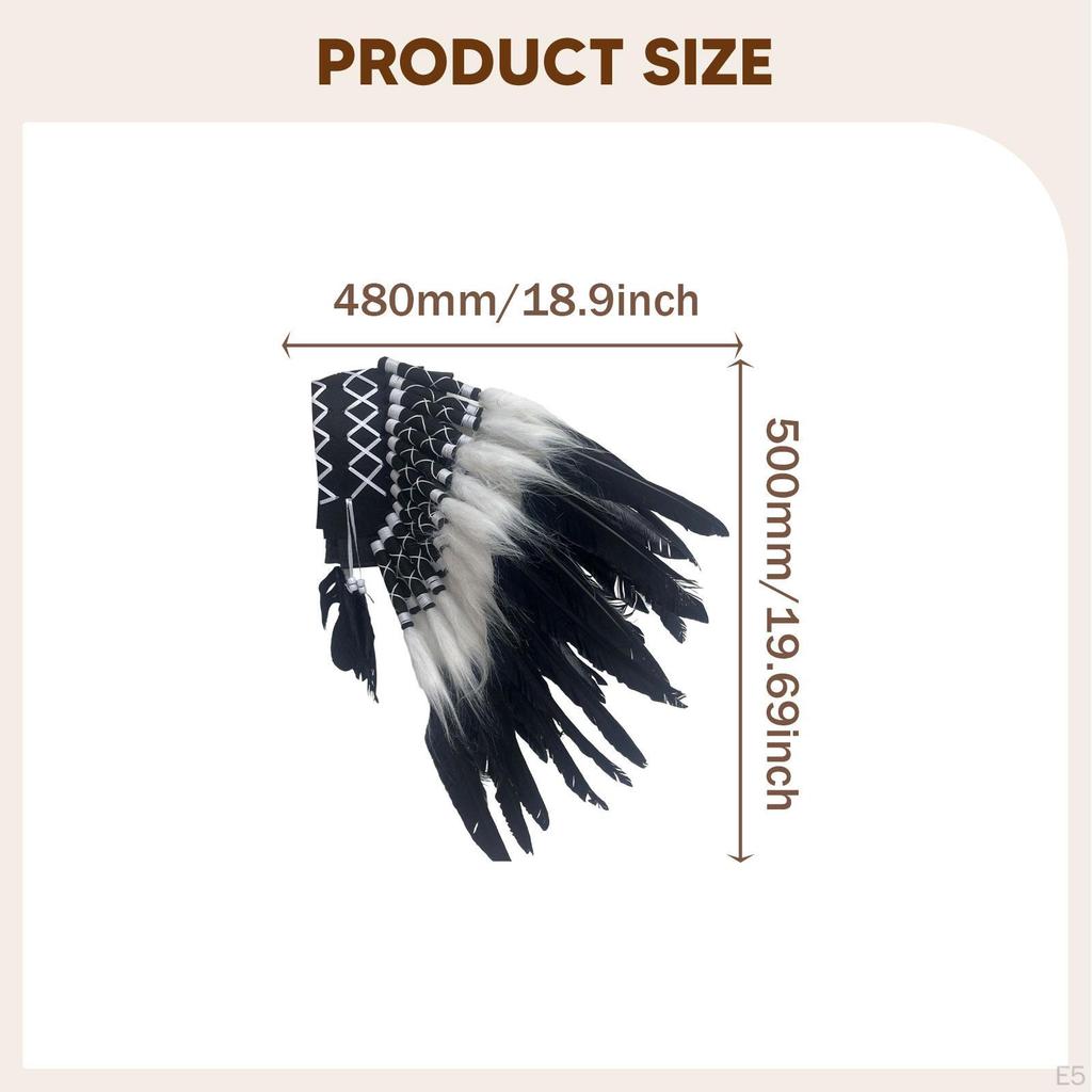 Indian Headdress Artificial Feather for Role