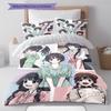 The Fragrant Flower Blooms Pattern Bedding,Quilt Set Quilt Cover Pillowcase Home Birthday Gift (1 * duvet cover + 2 * pillowcase, without core)