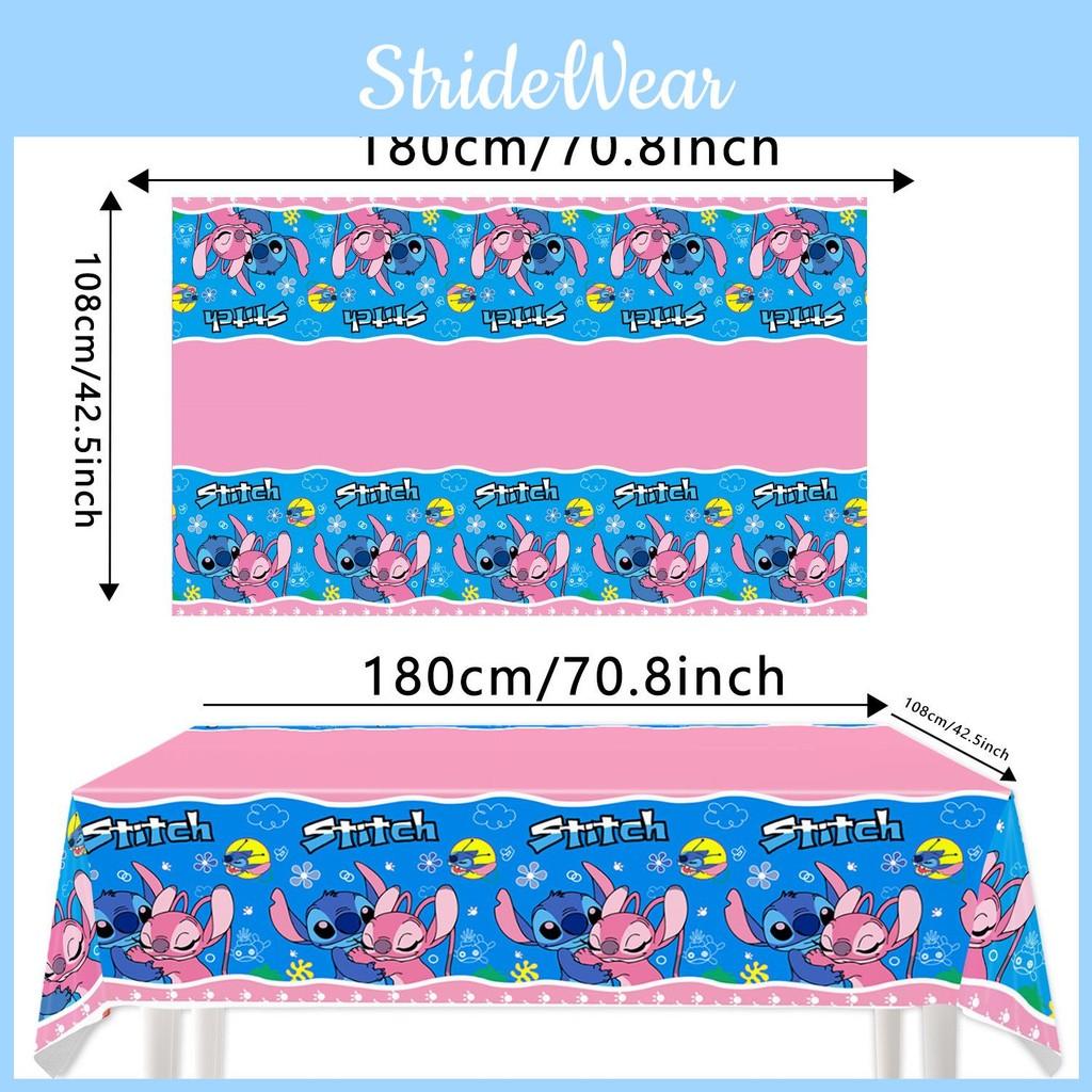 Stitch Tablecloth Party With Waterresistant Material For Kids Decor Birthday