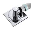 Modern Design Stainless Steel+Plastic Chrome Plated Anti-backflow Floor Drain Hose Connector for Bathroom Washing Machine Elbow