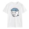Miniso Chiikawa Cartoon Women Summer Cotton Funny T-Shirts Round Collar Clothes Short Sleeve Clothing Classic Casual Loose Tops