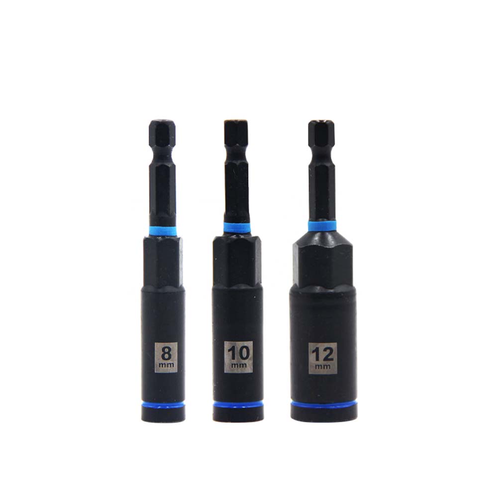 80mm Hex Socket Nut Driver Drill Bit Adapter 1/3/5pcs Socket Wrench Extension Sleeve 6/8/10/12/14mm Tools Socket Adapter