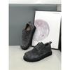 Autumn new casual thick baseplate shoes breathable comfortable leather low top jw
