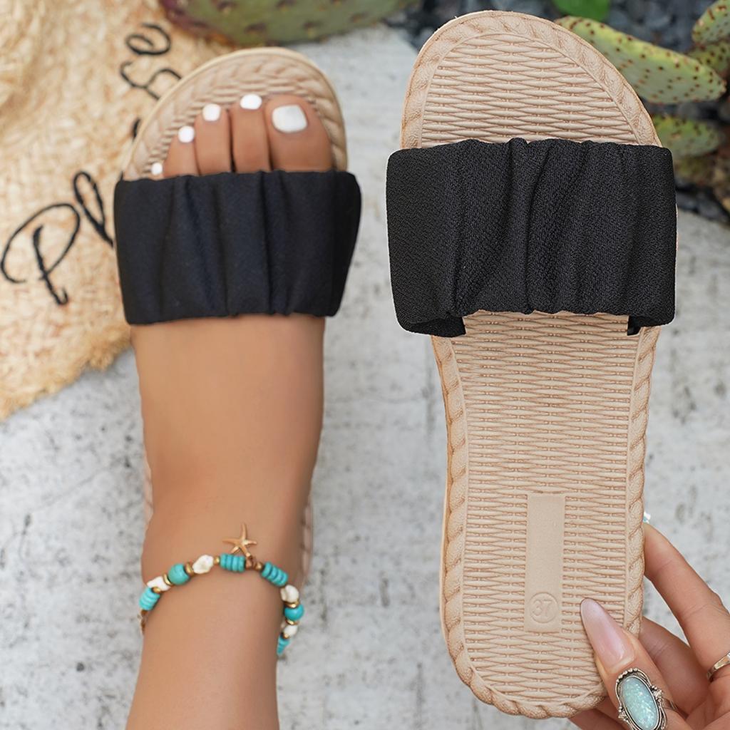 Mode Damen Sandalen 2025 Neue Sommer Leichte Sandalen Mode Strand Freizeit Hausschuhe Outdoor Schleife Flache Schuhe Heim Pantoletten Damen