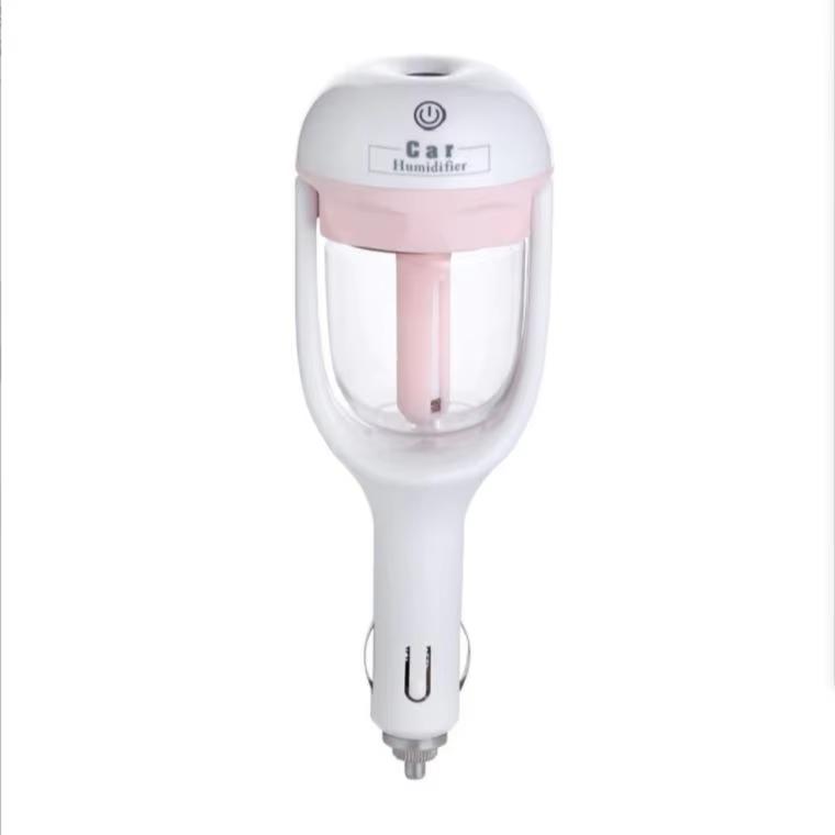 Mini Ultrasonic Air Humidifier with Romantic Soft Light Aroma Diffuser Car Purifier - Portable Humidifier for Bedroom