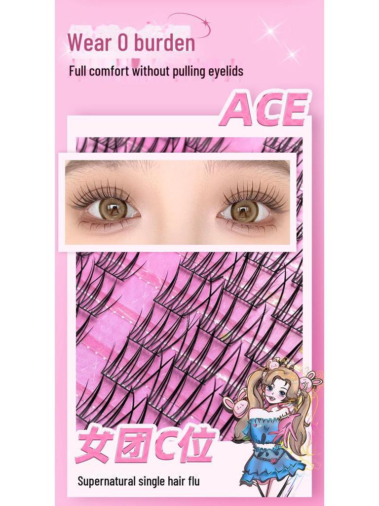 Lishu Idol Series 3: Girls Natural Look False Eyelashes - Self-Adhesive, Clustered Segments