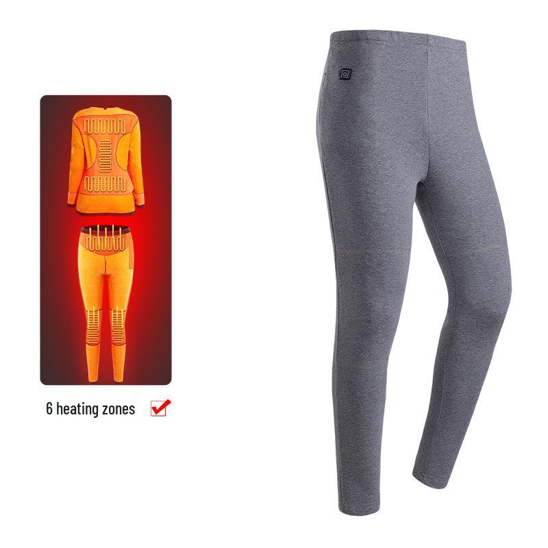 Intelligentes USB-Heizunterwäsche-Set für Damen und Herren - Elektrisch warm, kältebeständige Plüschkleidung mit konstanter Temperaturregelung