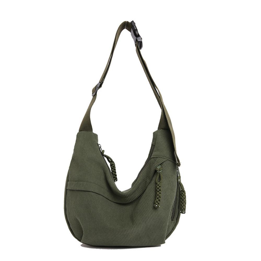 

Суцільний колір сумка через плече вельветова сумка-хобос модна сумка-тоут подарунки на день народження зелений