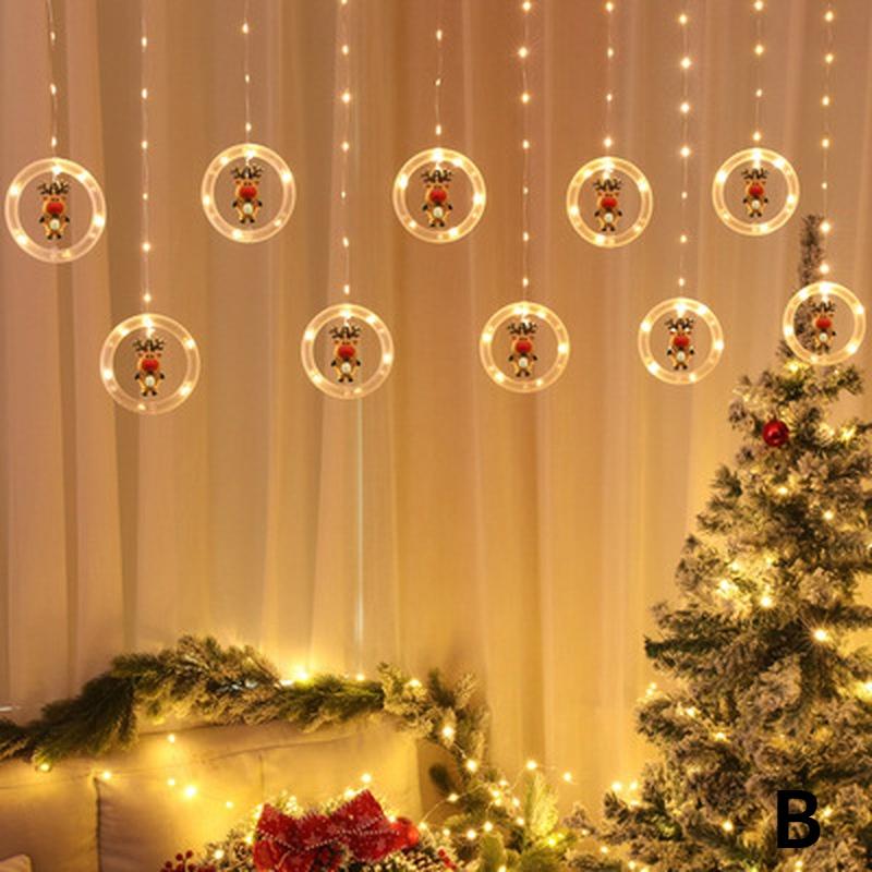 Christmas Decoration Lanterns Christmas Pine Needles Accessories Ring Lights Usb Christmas Lights String Dolls Ball Lights