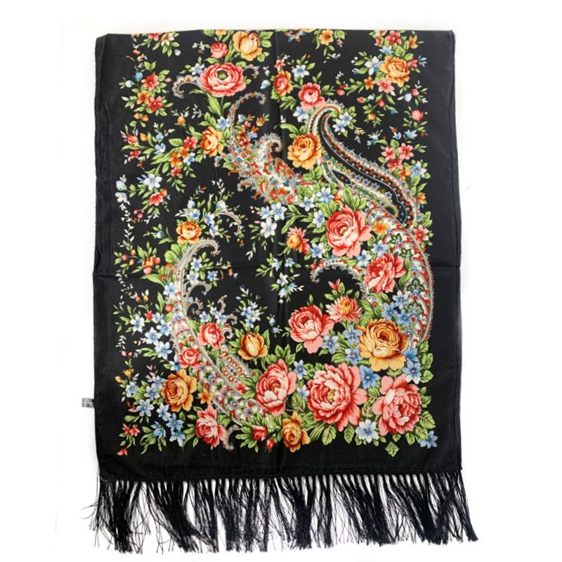 Ethnic Style Women's Shawl - Floral, Autumn/Winter Qipao Scarf, Sun Protection