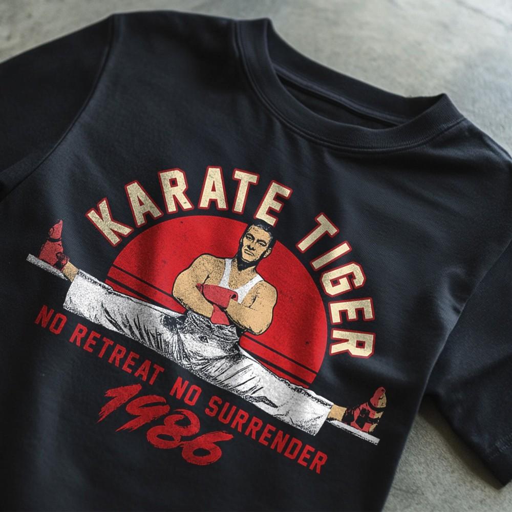 Karate Tiger No Retreat No Surrender Movie Quote Retro 80s 90s T-Shirt