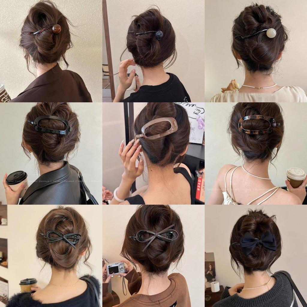 Francouzská retro perlová twist sponka do vlasů—Elegantní jednoslovný styl pro ženy
