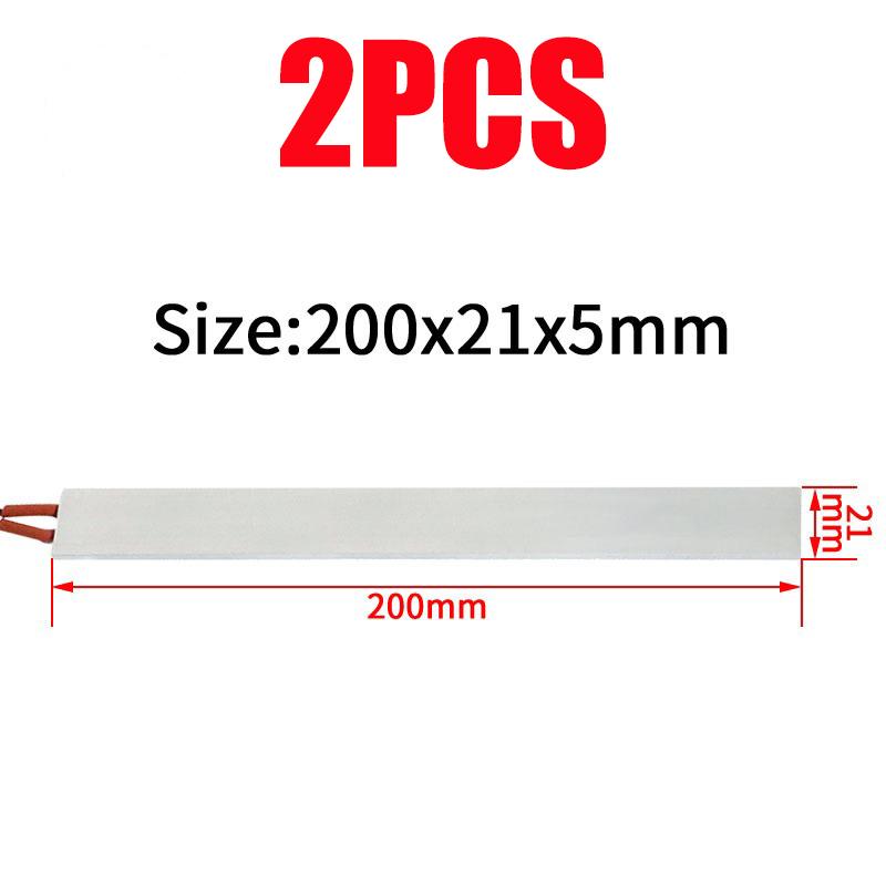 200x21mm PTC Heating Element Constant 12V 24V 220V Temperature Thermistor Air Heating Sensor Aluminum Hair Dryer Curlers Heater