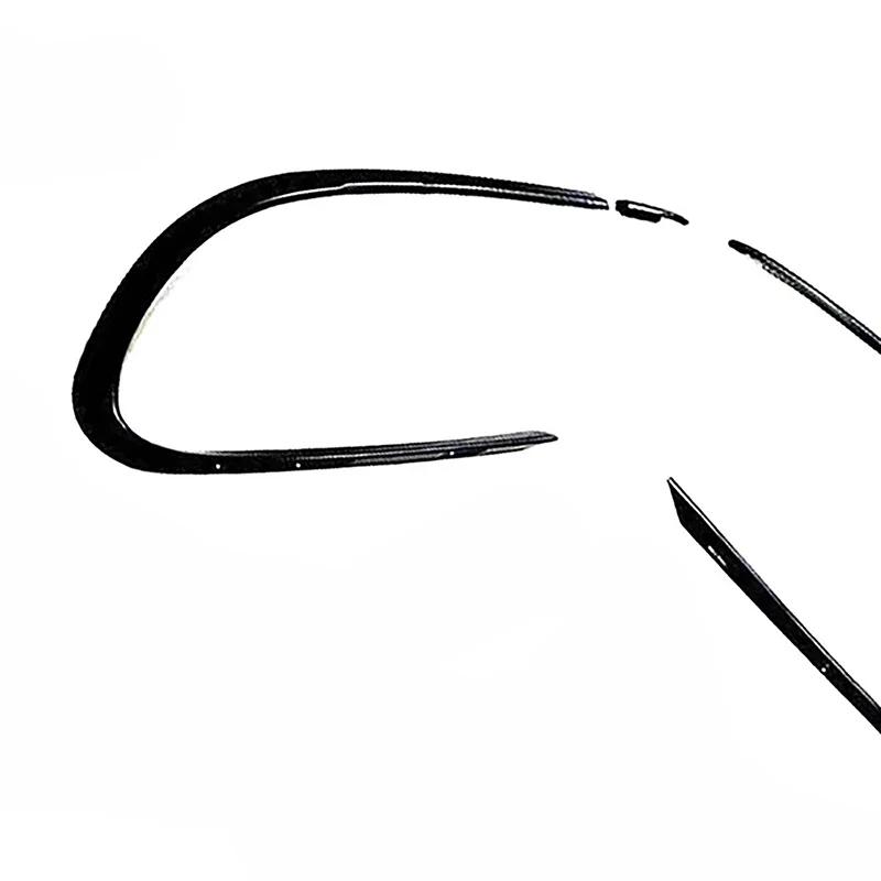 Schwarzer Nebelscheinwerferrahmen, Frontstoßstange, Nebelscheinwerfer-Splitter, Spoilerverkleidung für Mercedes Benz CLA-Klasse 2016–2018, CLA45, CLA200, CLA220 AMG