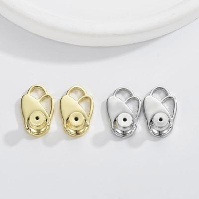 Earring Stabilizer Backings With Florals Shape Secure Grip Sturdy Brass Materials For Daily Wear