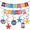 Welcome Home Banner, Colorful Paper Welcome Home Decorations