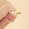 Nidin Classic New Design Inlaid Zircon Open Rings 3 Colors For Women Female Daily Jewelry Party Wholesale Accessories Gifts