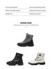 Plus Size Men's High-Top Winter Snow Boots with Warm Velvet Lining
