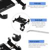   Anti-slip     Phone Holder Mount Aluminum Bike Handlebar Mobile Phone Holder Handlebar Clip Stand for 3.5-6.2inch Smart Mobile Phon