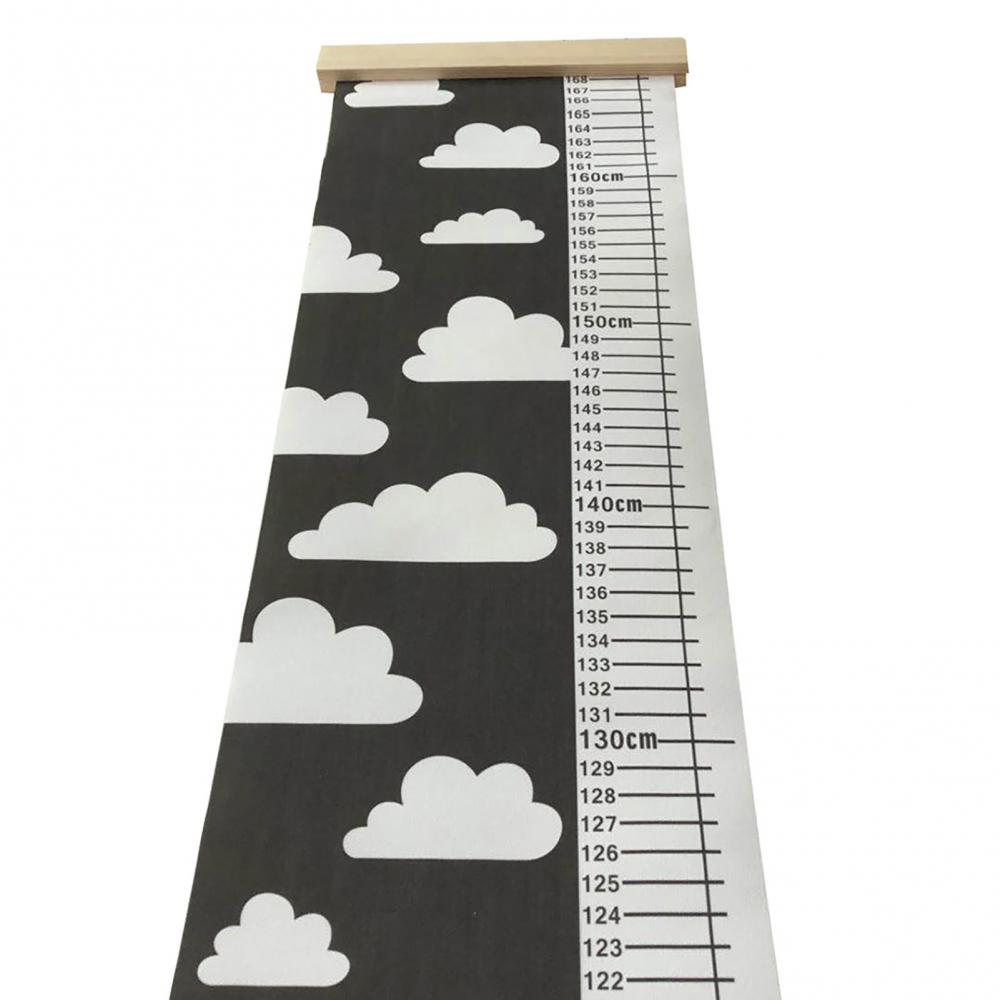 Children Height Ruler Canvas Hanging Growth Chart Kid Room Wall Growth Charts Baby Hanging Decorative Chart Height Measure Ruler