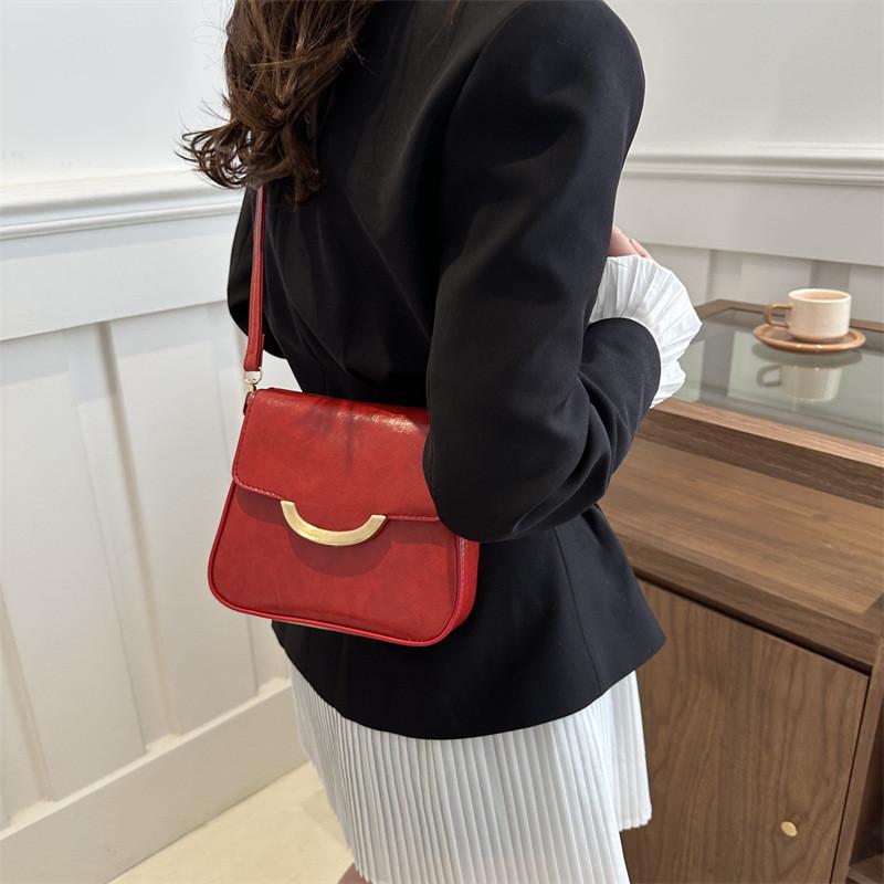 Chic Casual Commuter Small Square Shoulder Crossbody Handbag For Everyday Use