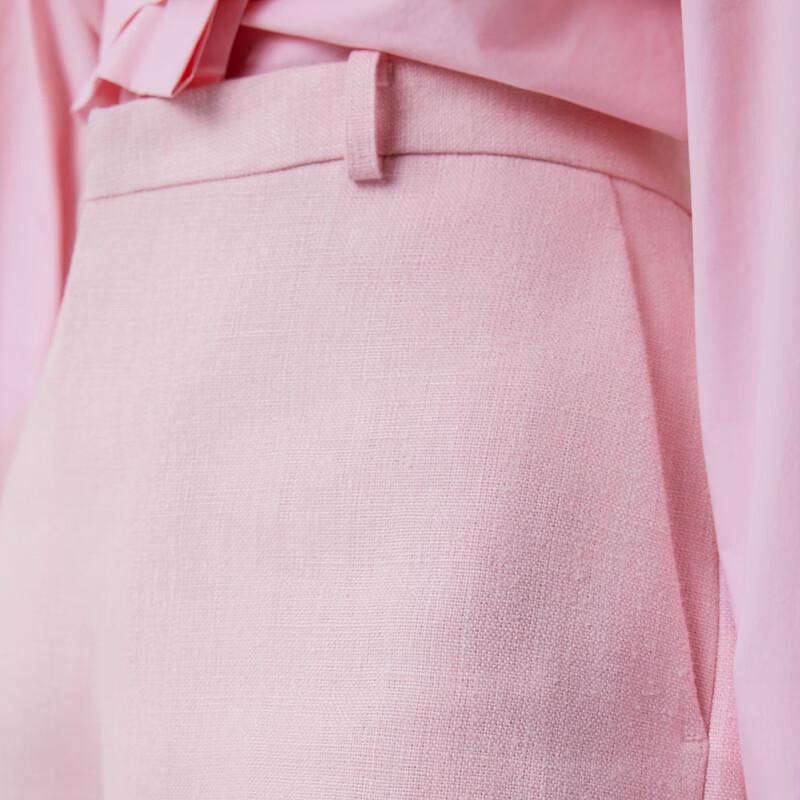 JNBY 2024 Spring Linen Straight-Leg Shorts