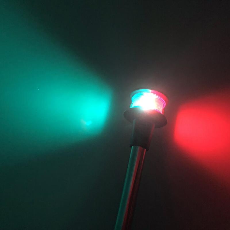 Boat Light LED Navigation Light Signal Light Plug-in Dual Color Marine