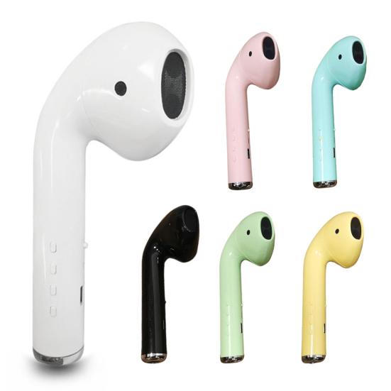 Wireless Bluetooth-compatible 5.0 Large Solid Color Earphone Shape Speaker Music Player