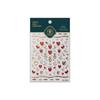 Totem Geometric Symbols Star Moon Nail Art Stickers 5D Gold-embossed Self Adhesive Nails Sticker Luxury Red Gemstone Nail Decals
