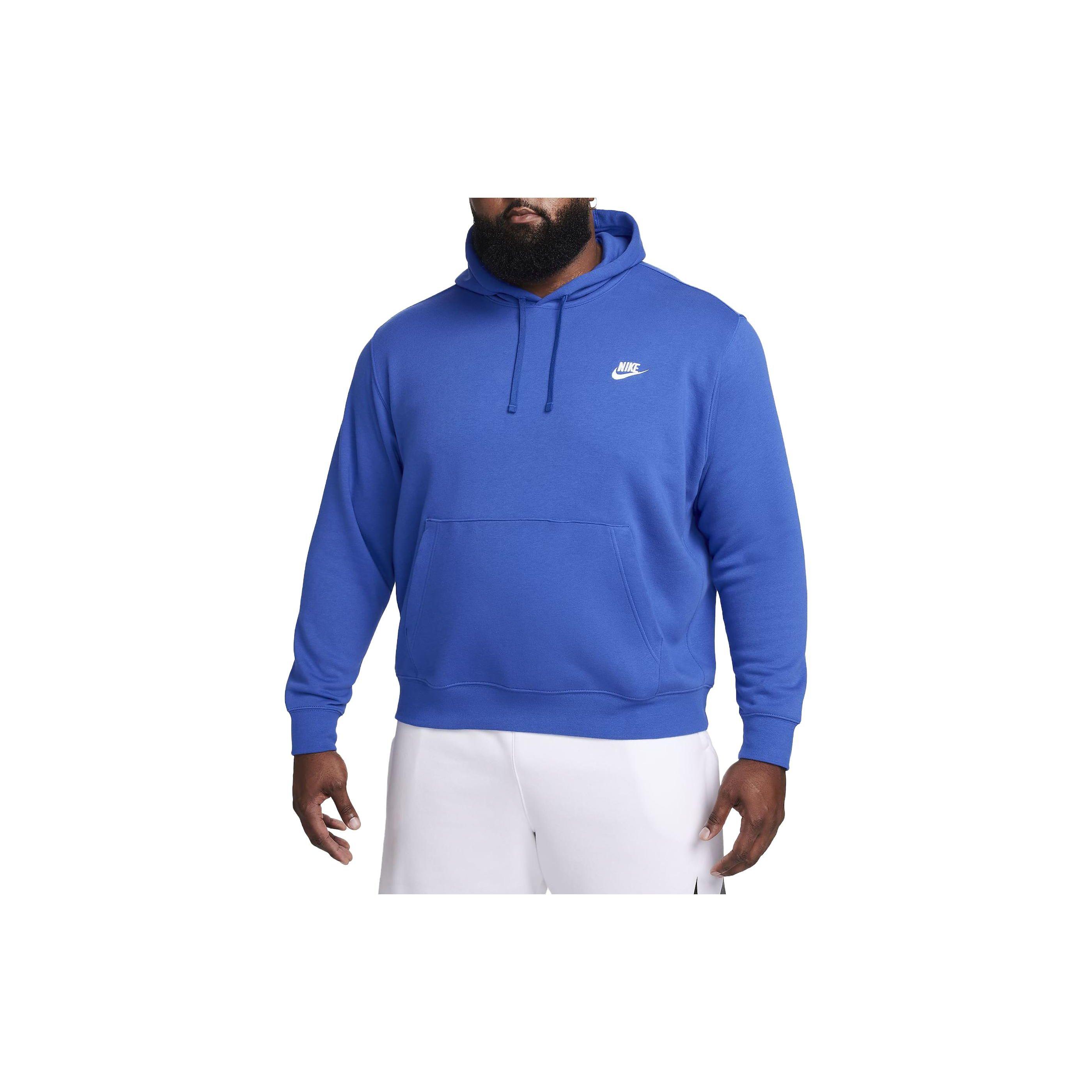 

Nike Solid Color Drawstring Hooded Sweatshirt Unisex tops Blue BV2654-480 L