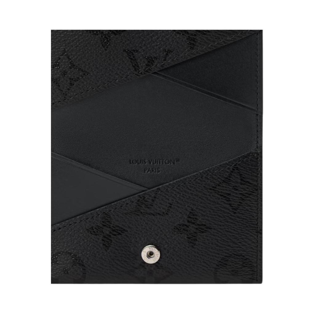 LOUIS VUITTON SLIM Monogram Midnight Coated Canvas Card Holder Card Holder Men's Black M26733