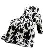 G5Zins Double Layer Cow Print Flannel Blanket for Dorm, Office, Nap, or Sofa Use