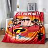 1pc The Increibles Printing Blanket - Soft, All-Season Throw for Living Room, Beroom,Personalize Gift with Aorable Cartoon Esign