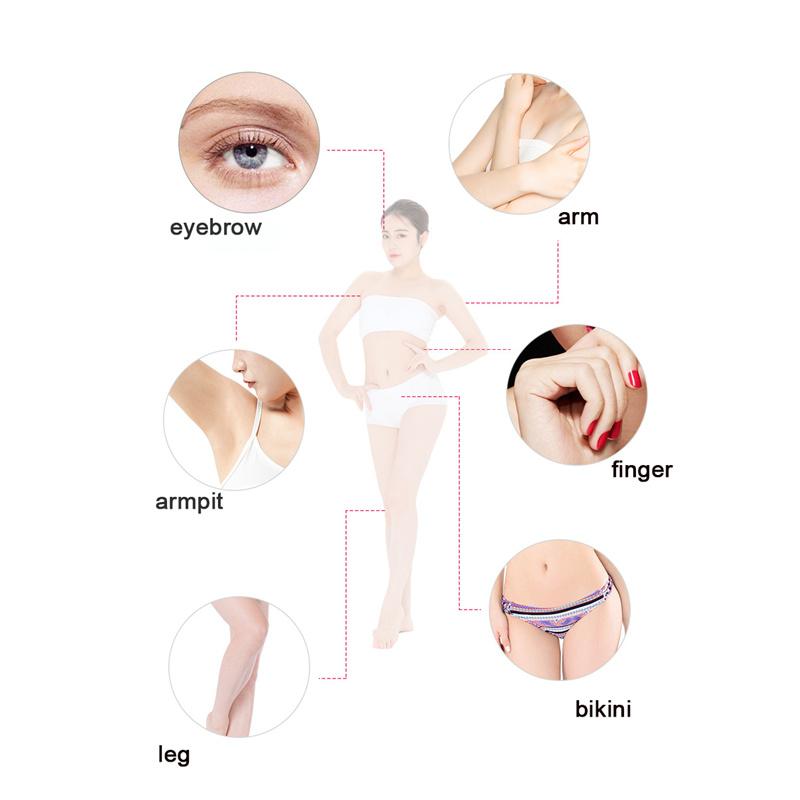 Portable Electric Eyebrow Trimmer Hair Remover Face Razor Blades Shaver Makeup Cosmetic Kit Epilator