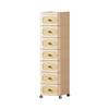 Nordic Style Movable Storage Cabinet with Drawers for Living Room or Bedroom