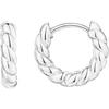 PAVOI 14K Gold Plated 925 Sterling Silver Post Twisted Huggie Earring | Women's Mini Hoop Earrings