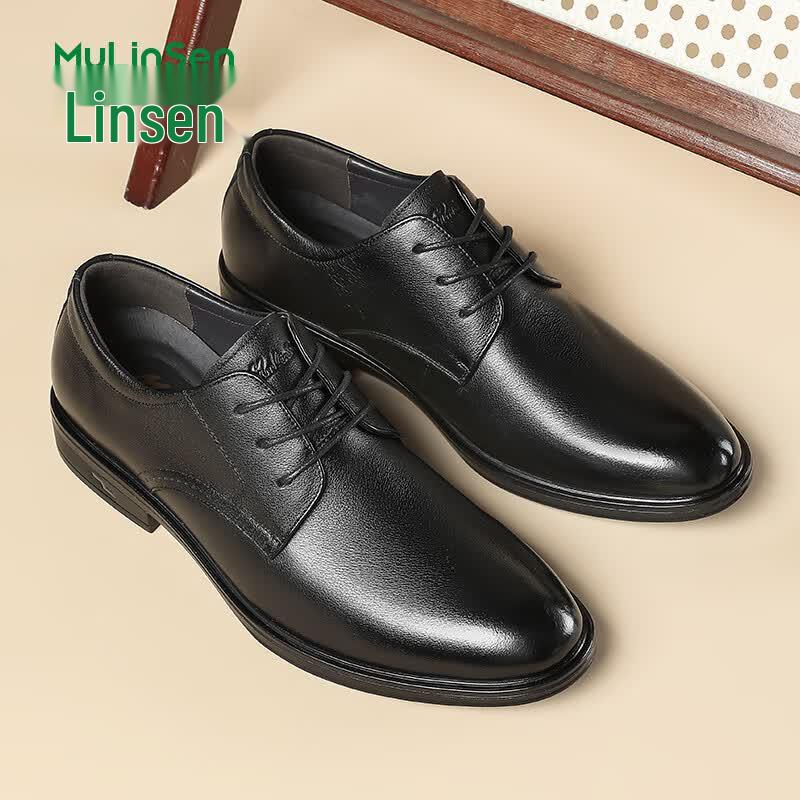 Men s Formal Business Leather Derby Shoes 42