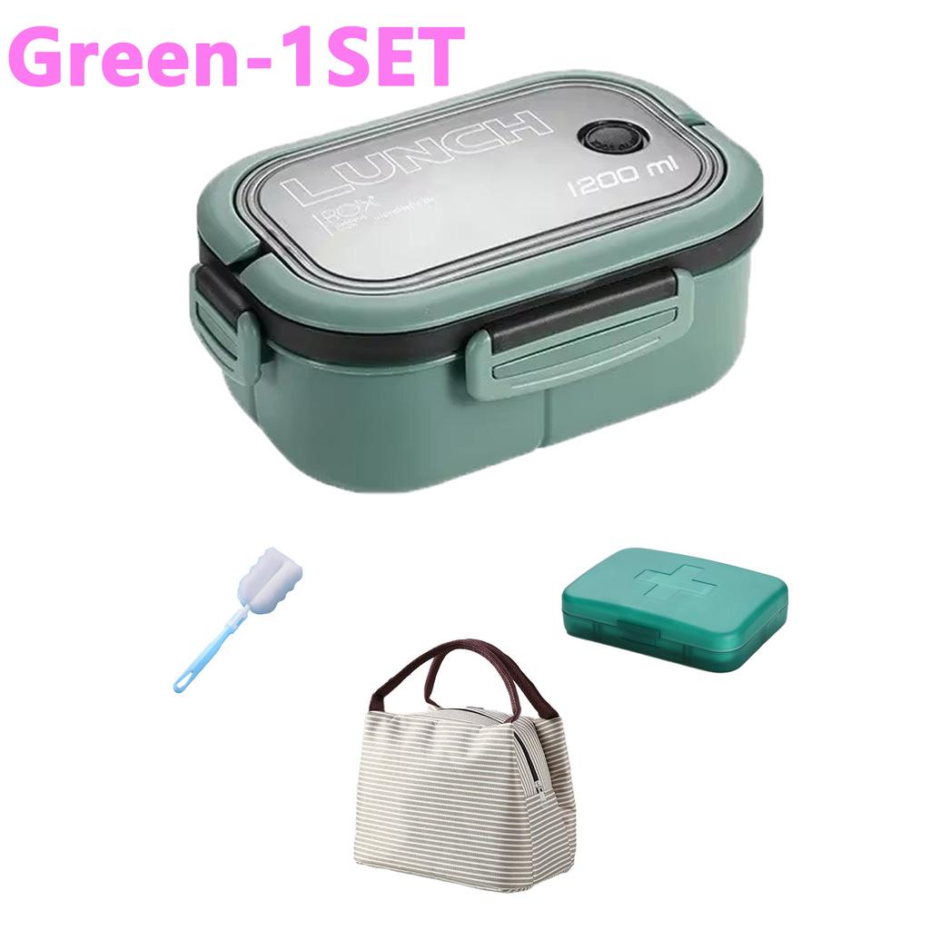 Simpatica scatola per il pranzo per bambini scomparti Microwae Bento Lunchbox Bambini Kid Scuola campeggio esterno Picnic Contenitore per alimenti portatile