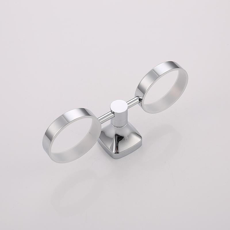Household Chrome Bathroom Accessories 304 Stainless Steel Toilet Brush Cup Holder Soap Dispenser Hardware Pendant Frosted Glass