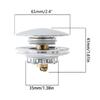 Reliable Metal Bathtub Drain Plug Press-to-Seal Mechanism Bathtub Drain Stopper Odor & Blockage Protections Double Alloy