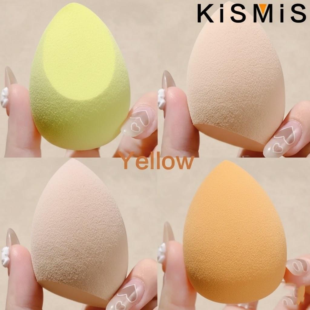 4Pcs Makeup Sponges Foundation Puff Dry Wet Blending Beauty Sponge Cosmetic Tool Makeup Applicator Bevel Cut Powder Puff жёлтый