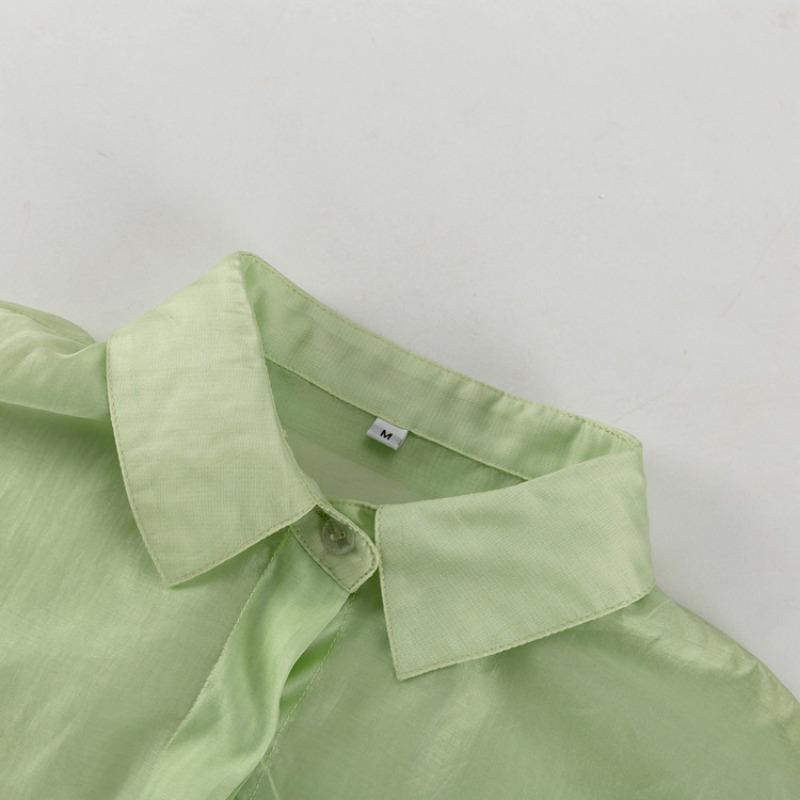 Fashion Loose Solid Color Women's Blouse 2026 Elegant Lapel Long Sleeve Office Lady Shirts Casual Classic Top Spring Female Clothing