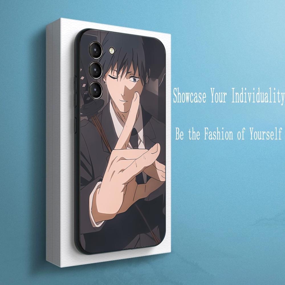 Handsome Hayakawa aki cool anime man Phone Case For Samsung Galaxy S25 S24 S23 S22 S21 S20 Plus Ultra Note20 Soft Black