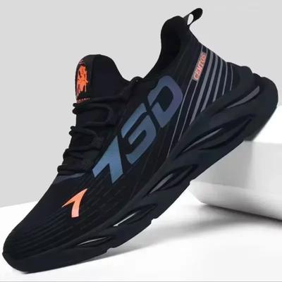 Herren Freizeit Sneaker Freizeitschuhe Mode Atmungsaktiv Gehen Mesh Flache Sneaker Schwarze Herrenschuhe Frühling Herbst Schuhe